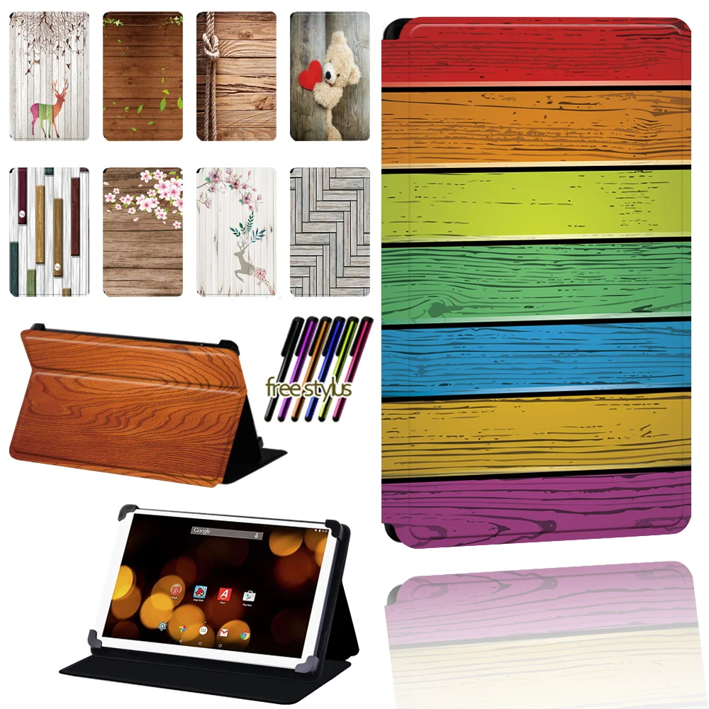 

Wood Cover for Argos 7 8 10 10.1Inch Adjustable Dust-proof for Argos Bush Spira/Eluma/My Tablet/Breezie Tablet Case+pen