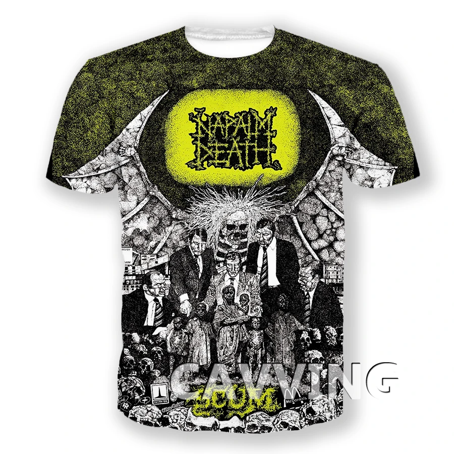 CAVVING 3D Printed  Napalm Death  Casual T-shirts  Hip Hop Tee Shirts Harajuku Styles Tops Clothing for Men/women