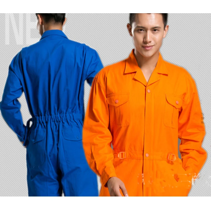 Plus Size men coveralls Spring autumn working jumpsuit overalls welding suit Wearable workshop breathable Factory repair uniform