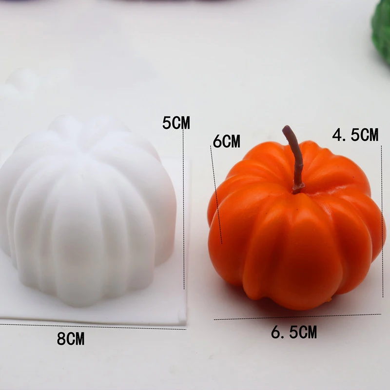 3D Fruit Shape Candle Molds Creative Apple Pear Pinecone Pumpkin Shaped Mold Silicone Candle Molds For Candle Making