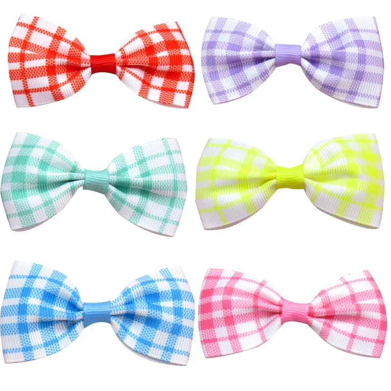 1PCS lattice Flowers Grosgrain Ribbon Cute Bow Elastic Hair Bands Hairpins 2020 Scrunchie Korean Hair Accessories For Baby Girl