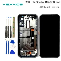 100% Original New 6.36 Inch Touch Screen+1080*2300 LCD Display+Frame Assembly Replacement For Blackview BL6000 Pro  Phone