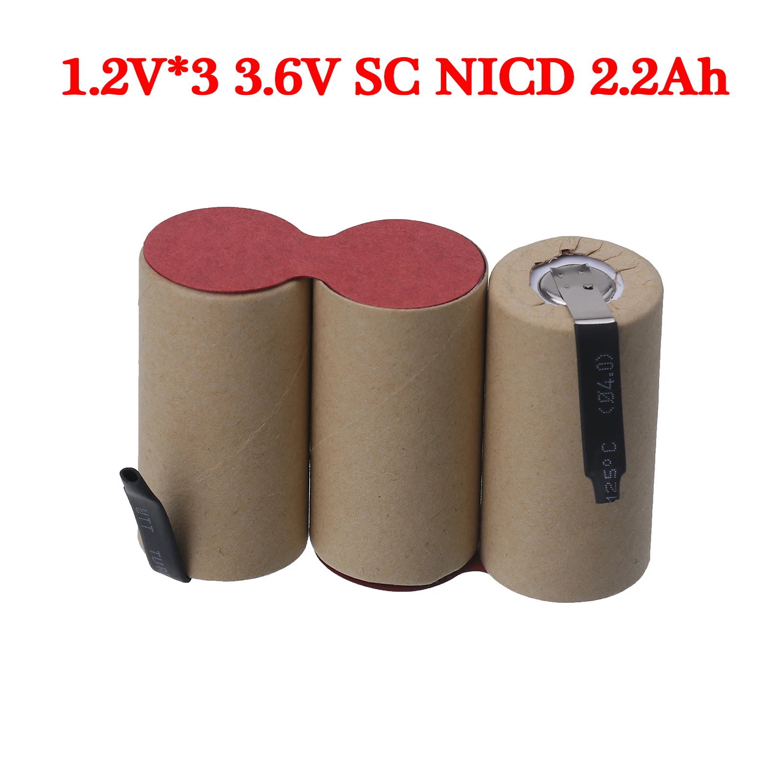 Ni-CD SC Battery 1.2V*3 3.6V 2200mAh Rechargeable Battery to self-installatio Electric Drill Screwdriver Sub C Batteries