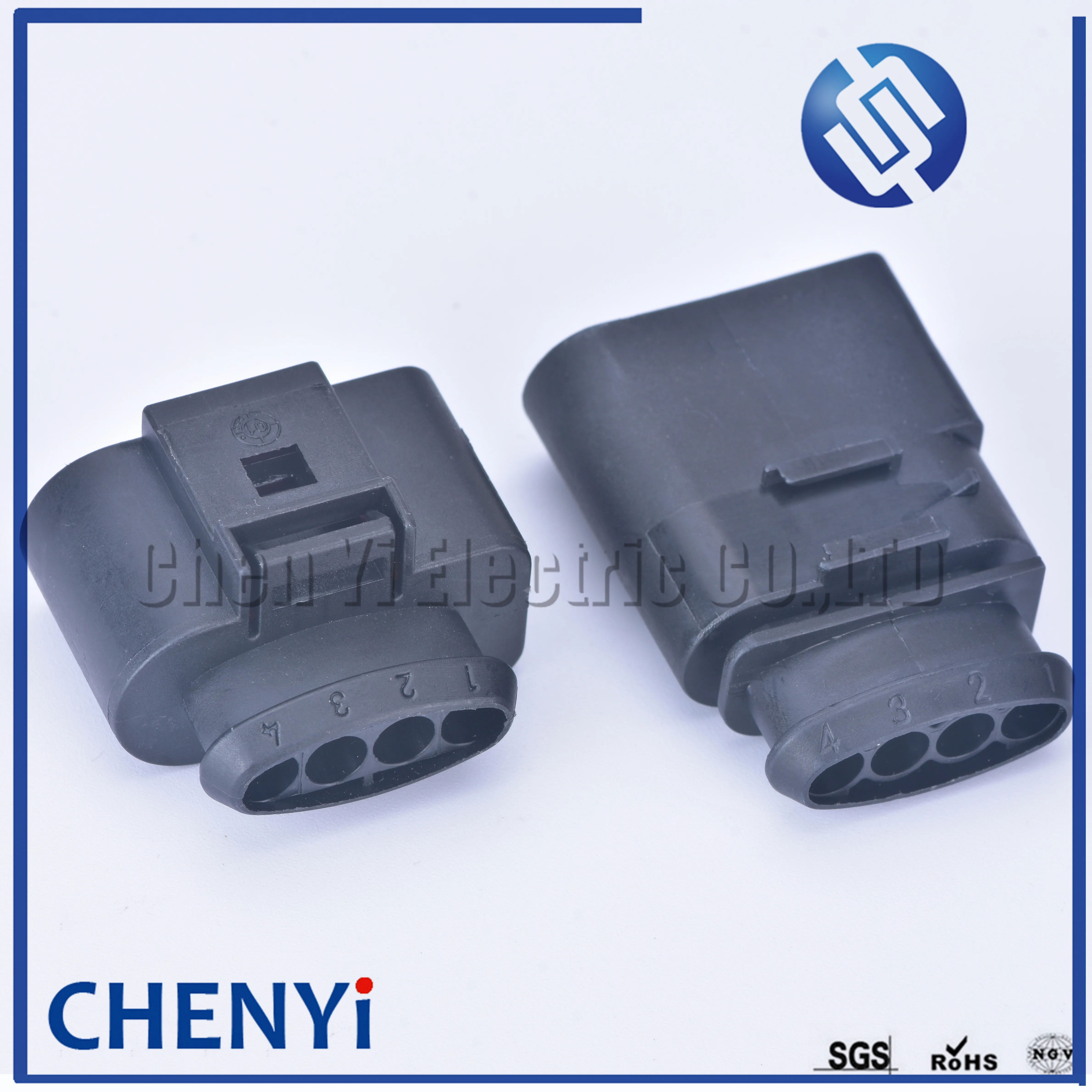 Conector impermeable automotriz 4B0973724, adaptador de extensión de bobina, enchufe de bobina de encendido 1J0973824 1J0973724 1J0 3,5 973, 4 pines, 824