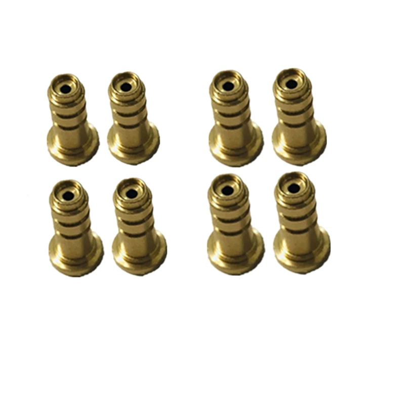 8pcs/Lot Reusable Butane Gas Refill Brass Copper Nozzle Lighter Adapters For Dun-hill's Dress/Rollagas Gas Connector Wholesale