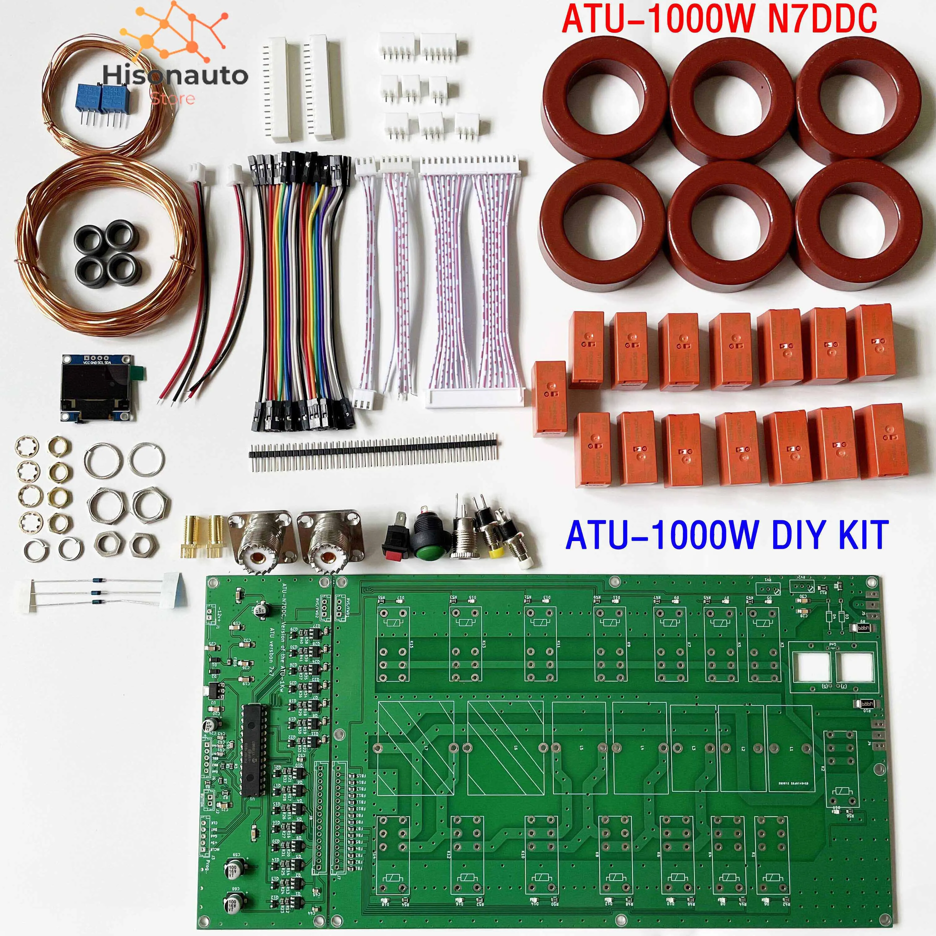 Sintonizador de antena automático, KIT de bricolaje, ATU-1000, atu1000, ATU-1KW, ATU1000W, 7x7 (ATU-1000W por N7DDC)