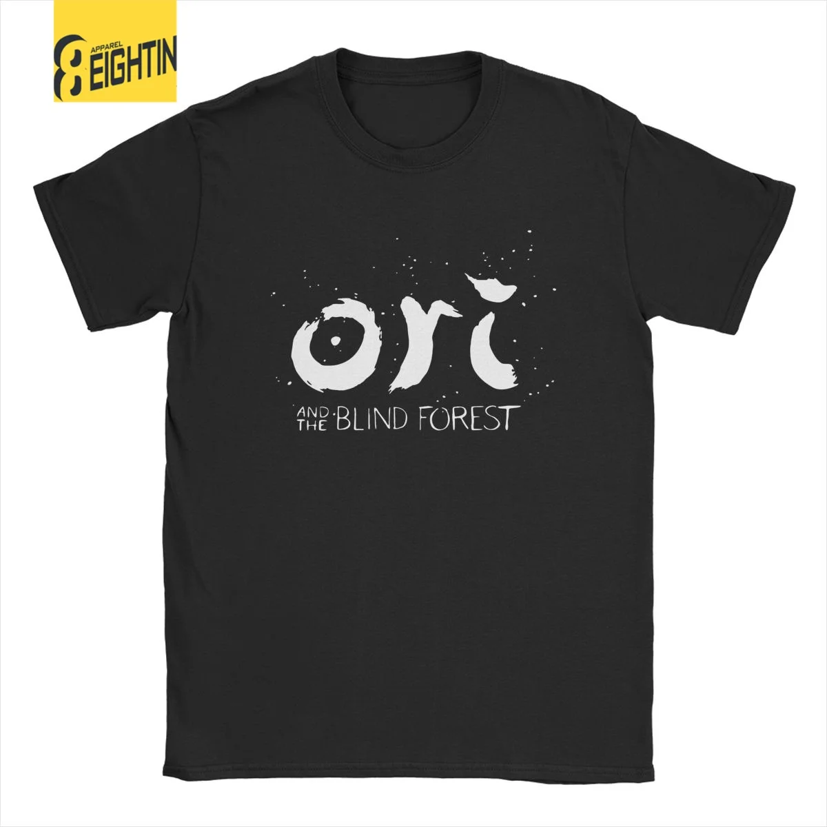 Casual Ori And The Blind Forest T-Shirt for Men Round Collar Cotton T Shirt Short Sleeve Tees Graphic Printed Clothes