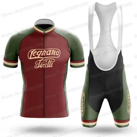 Legnano cycling Jersey Set Retro Cycling Clothing Men Road Bike Shirt Suit Bicycle Bib Shorts MTB Maillot Ciclismo Ropa
