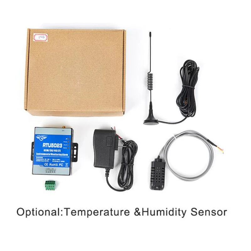 GSM Temperature Humidity Monitoring Alarm Power Failure Remote Monitoring SMS Alarm for Cold Storage Drugstore RTU5023