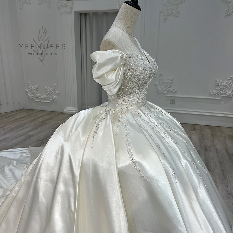 Yeenueer  Luxury Full Beading Wedding Dress Real Work High Quality Bridal Dress