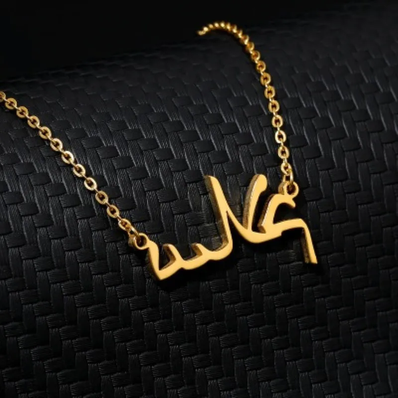 

Custom Name Necklace Arabic Font Name Necklace Personality Fashion Accessories For Women Valentine‘s Day Gift Hot Sale