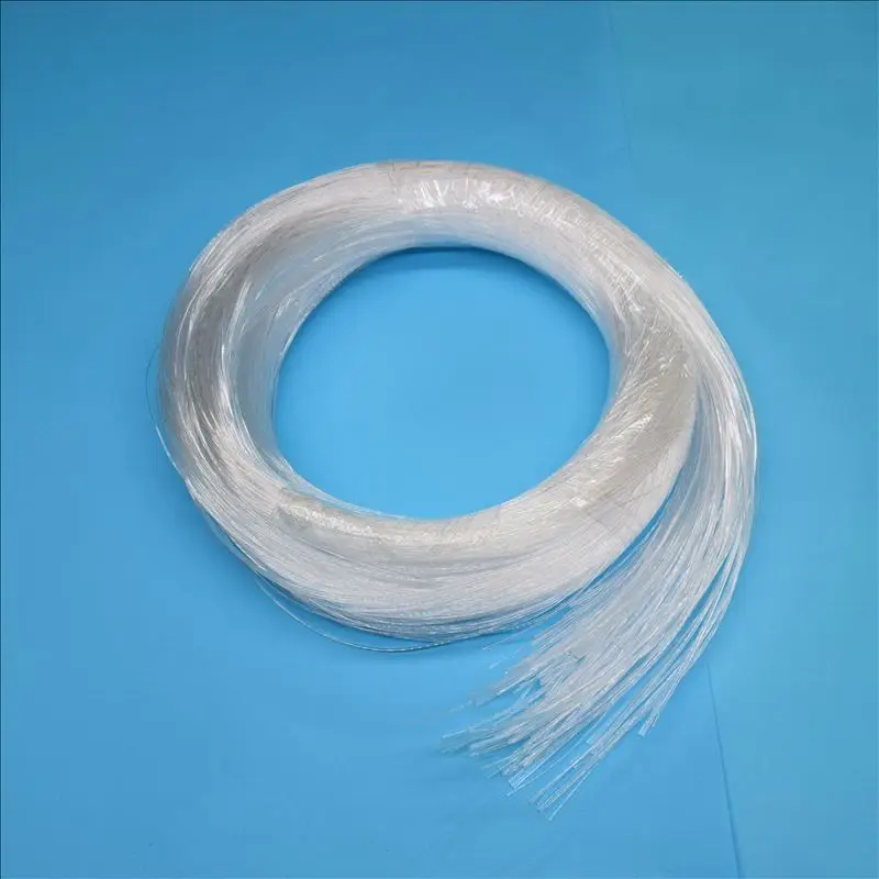 500PCS X 0.75mm diameter X 2meter long end glow PMMA fiber optical cable can be customize for decorate lighting