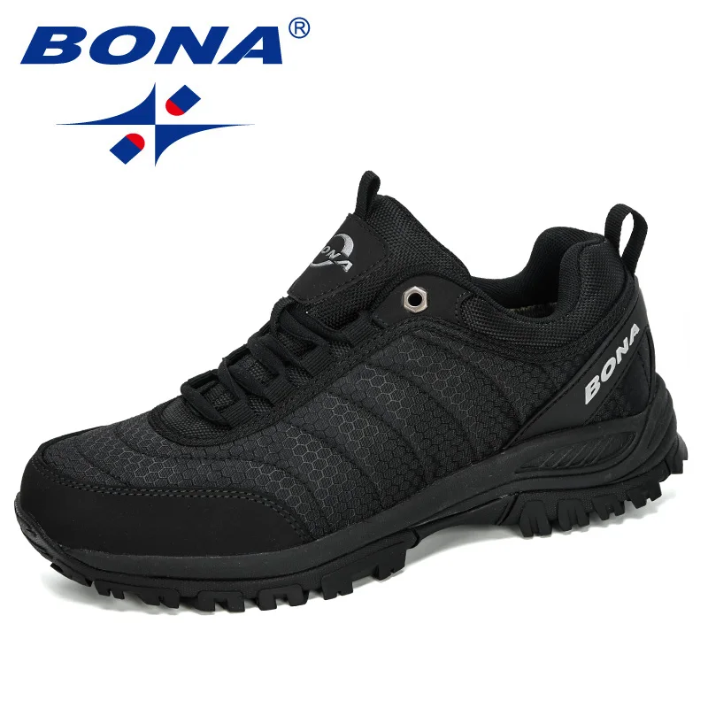 BONA-Sapatos de caminhada para homens, sapatos de escalada, calçado ao ar livre, tênis esportivos trekking, masculino confortável, nova chegada