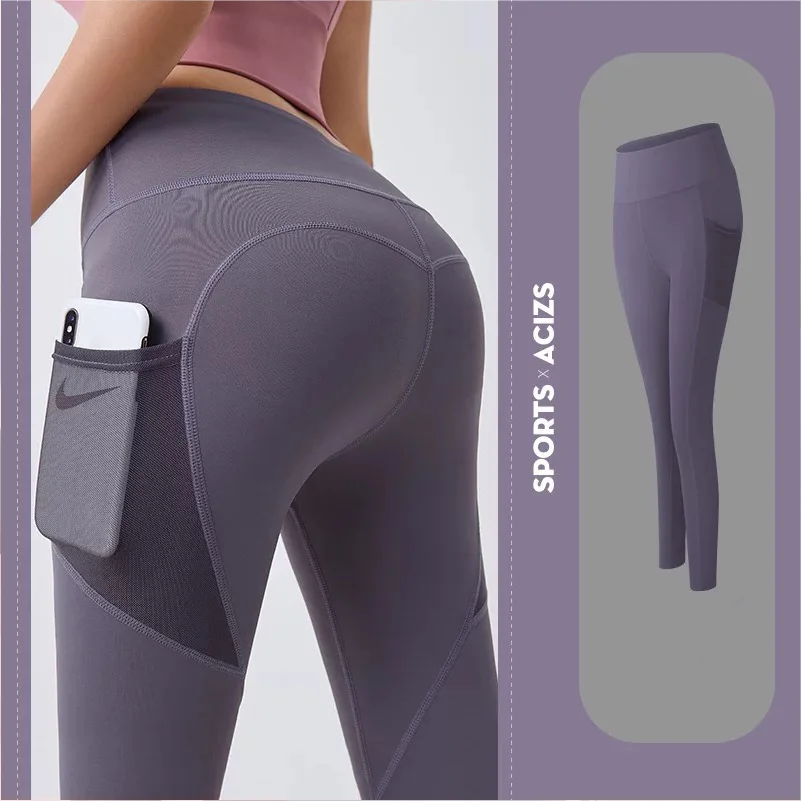 Yotee Hyperflex Naadloze Yoga Broek Leggings Fashion Pocket Stretch Gym Running Wear Sportkleding Atletiek Leggings