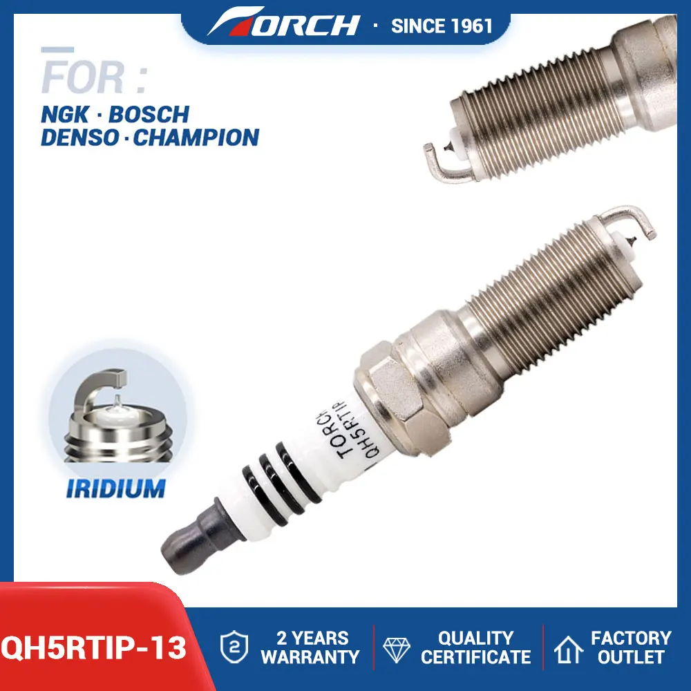 

1PCS Замена свечи для 90083/LTR5BI-13 MAZDA LFJD-18-110 6M8G-12-405BB FORD 1379739 1362012 Иридиевая свеча зажигания TORCH QH5RTIP-13