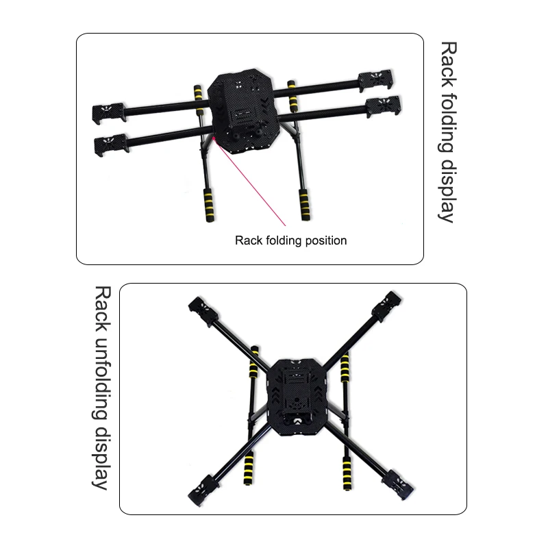 Fai da Te Fpv Drone Quadcopter F550 Telaio in Fibra di Carbonio Puro Telaio Cellula Kit Interasse 550 Millimetri For4-Axis Quadcopter Fpv Cornice