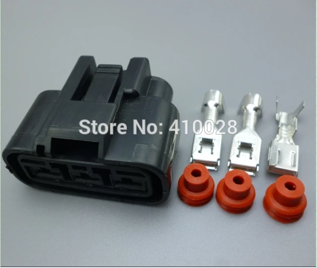 worldgolden 5/30/100 sets 3Pin 250 3 Pin Female Right Slot Connector QLW-3F-B