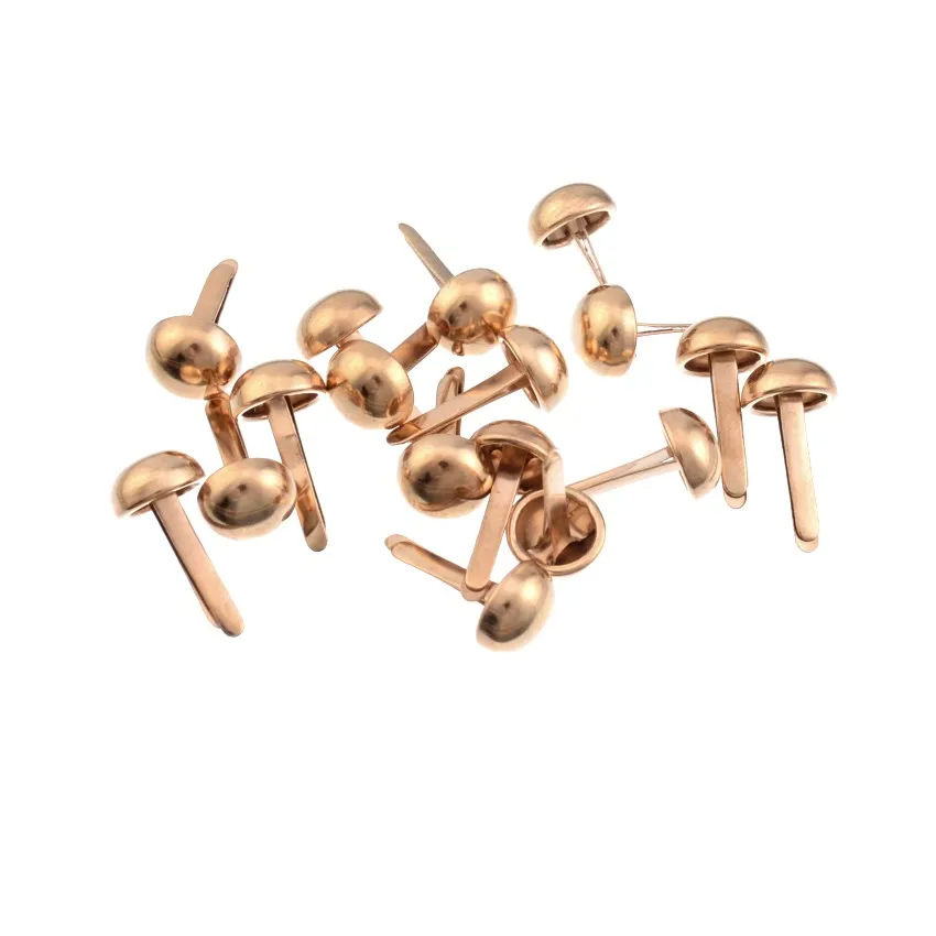 200PCs Rivets Spike Studs Spots Cone Silver Tone Round Scrapbooking Brads Punk Bag Clothes 8/10/12/15mm - Image 5