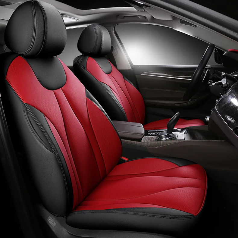 custom cowhide Leather car seat cover 7 seats for auto Nissan Patrol y62 y60 y61 Quest All 3 Row 7 Seats Car Seat Cover Cushion
