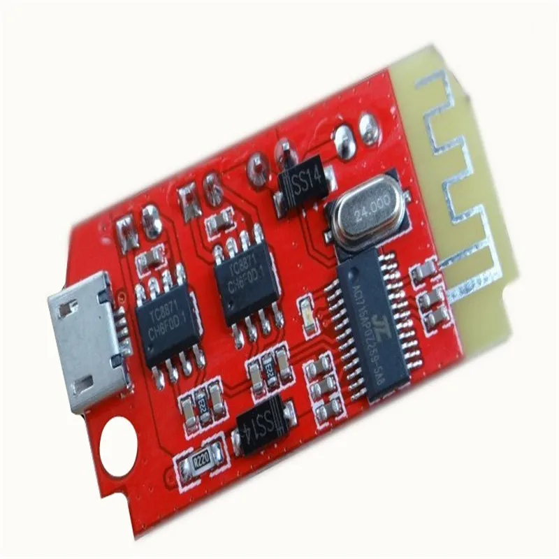 

CT14 Mini 4.2 Stereo Bluetooth Power Amplifier Board Audio Module Class F 5W with Charging DIY Modified Speaker