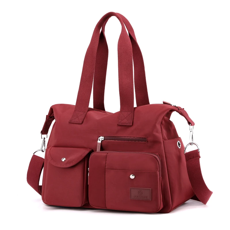 Bolso de mano con asa superior para mujer, bandolera de nailon de alta calidad, para viaje, novedad de 2024