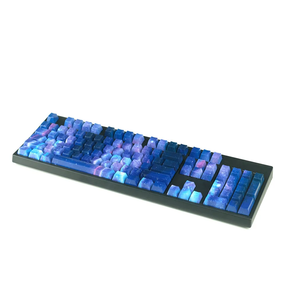 1 Set Meteor Keycap ABS Double Color Backlit Key Caps For MX Switch Mechanical Keyboard Starry Sky Keycaps OEM Profile