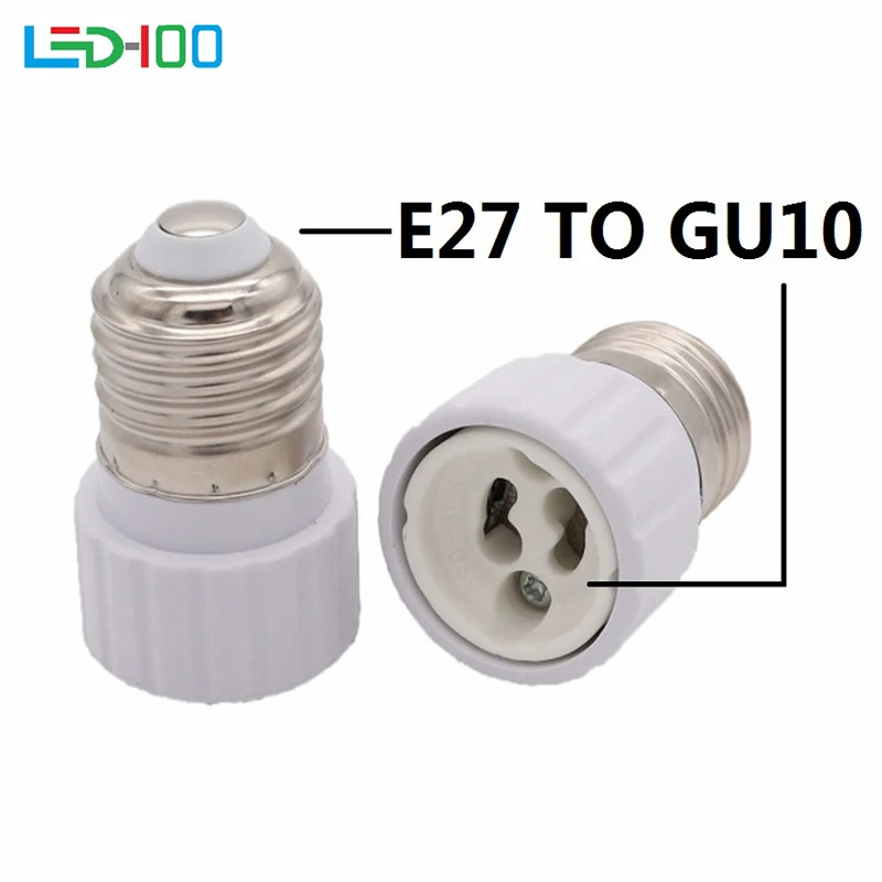 Nova boa qualidade e27 para gu10 material à prova de fogo suporte da lâmpada conversores soquete adaptador luz bulbo base tipo