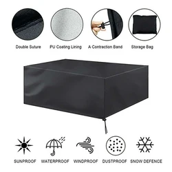 Funda impermeable para muebles de jardín y patio, cubierta antipolvo para sillas de lluvia y nieve, sofá, mesa y silla, 36 tamaños