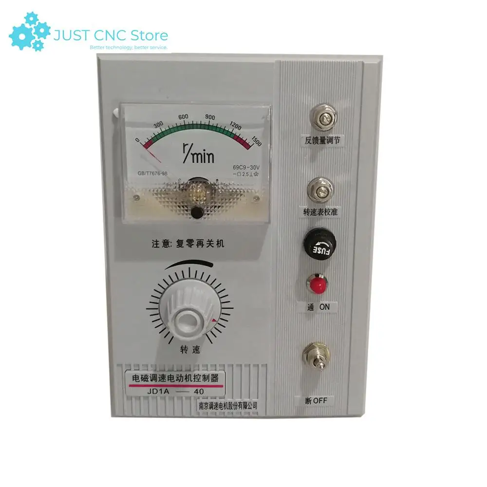 AC 220-240V Electromagnetic Adjustable Speed Controller Governor JD1A-40 Controlador del Motor plc programmable tecnologia seks