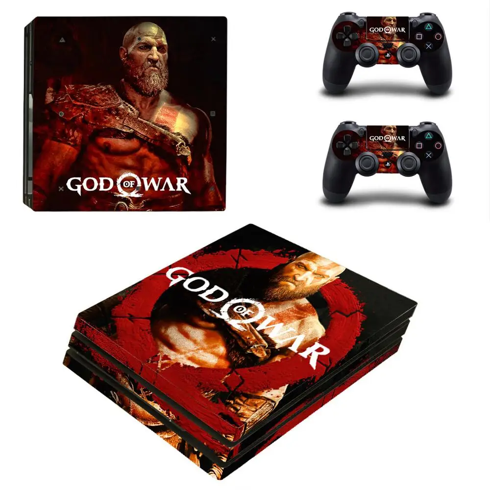 God of War PS4 Pro Stickers Play station 4 Skin Sticker Decal For PlayStation 4 PS4 Pro Console & Controller Skins Vinyl