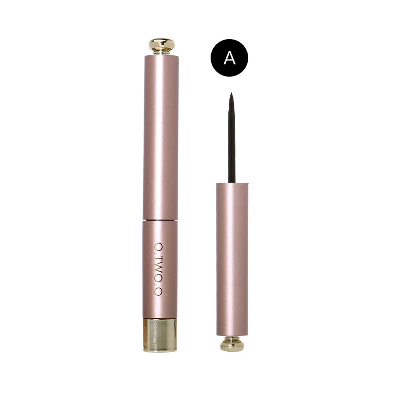 O. Tw o.o Rose Gold Series Eyeliner Liquid Quick-Dry Sweat-Resistant Not Smudge Eyeliner Two Brush Selectable