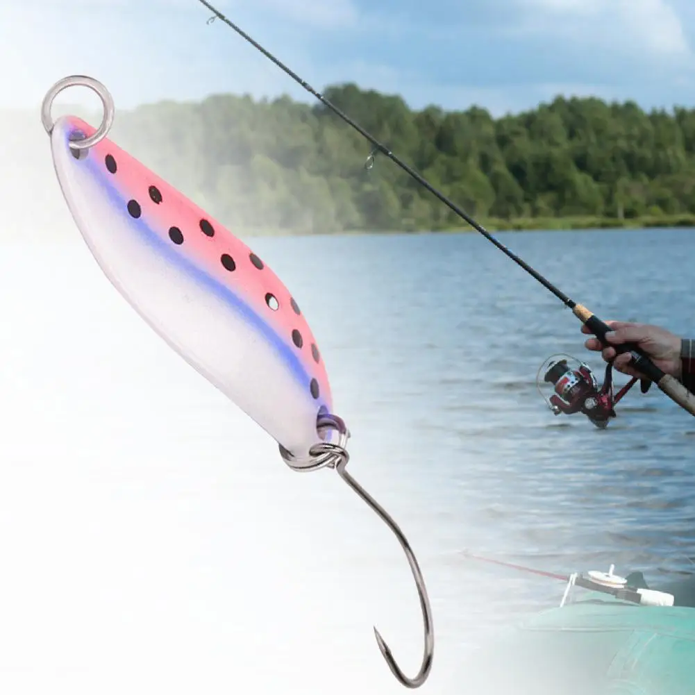 Iron 2.5g Fish-Shaped Fake Lure with Sharp Hook Bionic Hard Bait for Sea Fishing