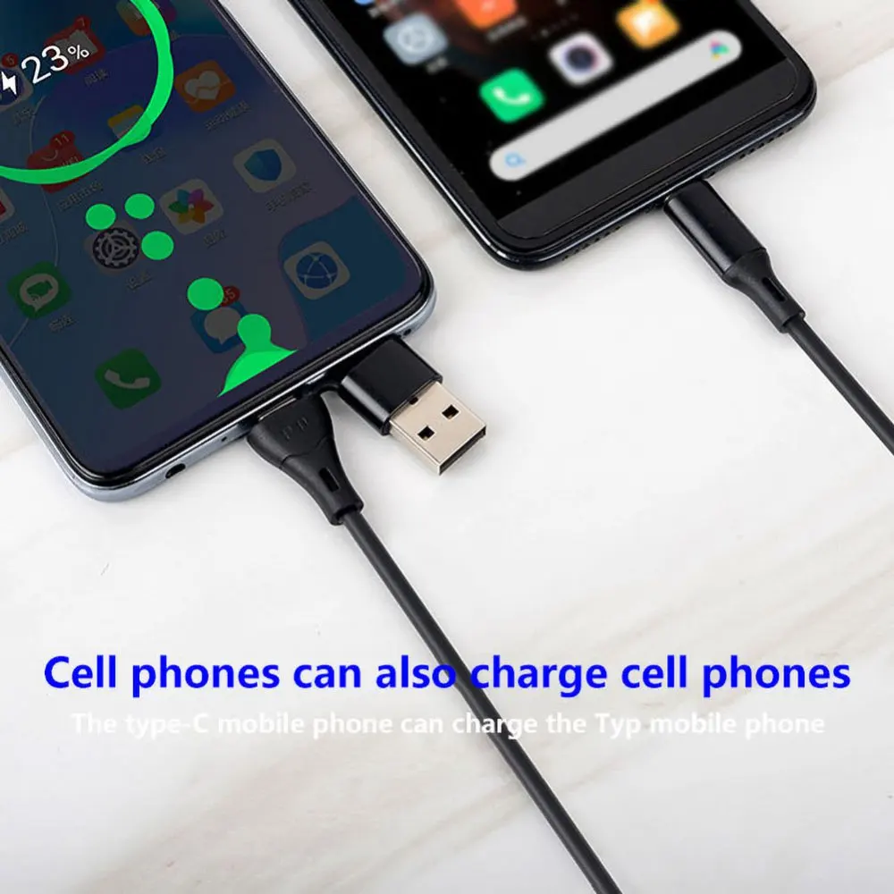 2 em 1 pd 60w cabo de carregamento carregador de carregamento rápido cabo usb para tipo-c cabo usb para carregamento & transmissão de dados para xiaomi/huawei