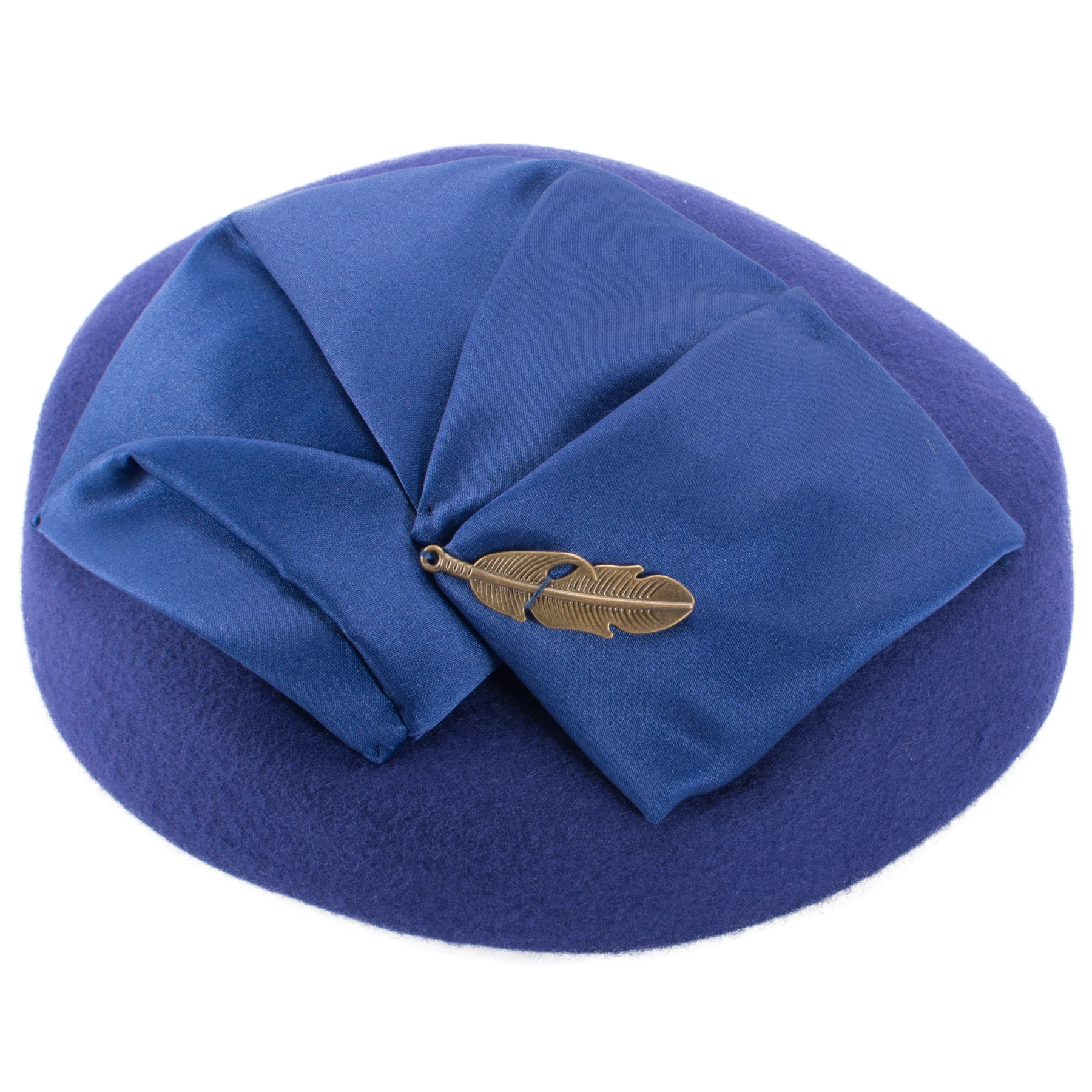 Cappelli Vintage Lawliet per donna 1920 feltro di lana Tam berretto Casque Cocktail Pillbox chiesa Fascinator A599