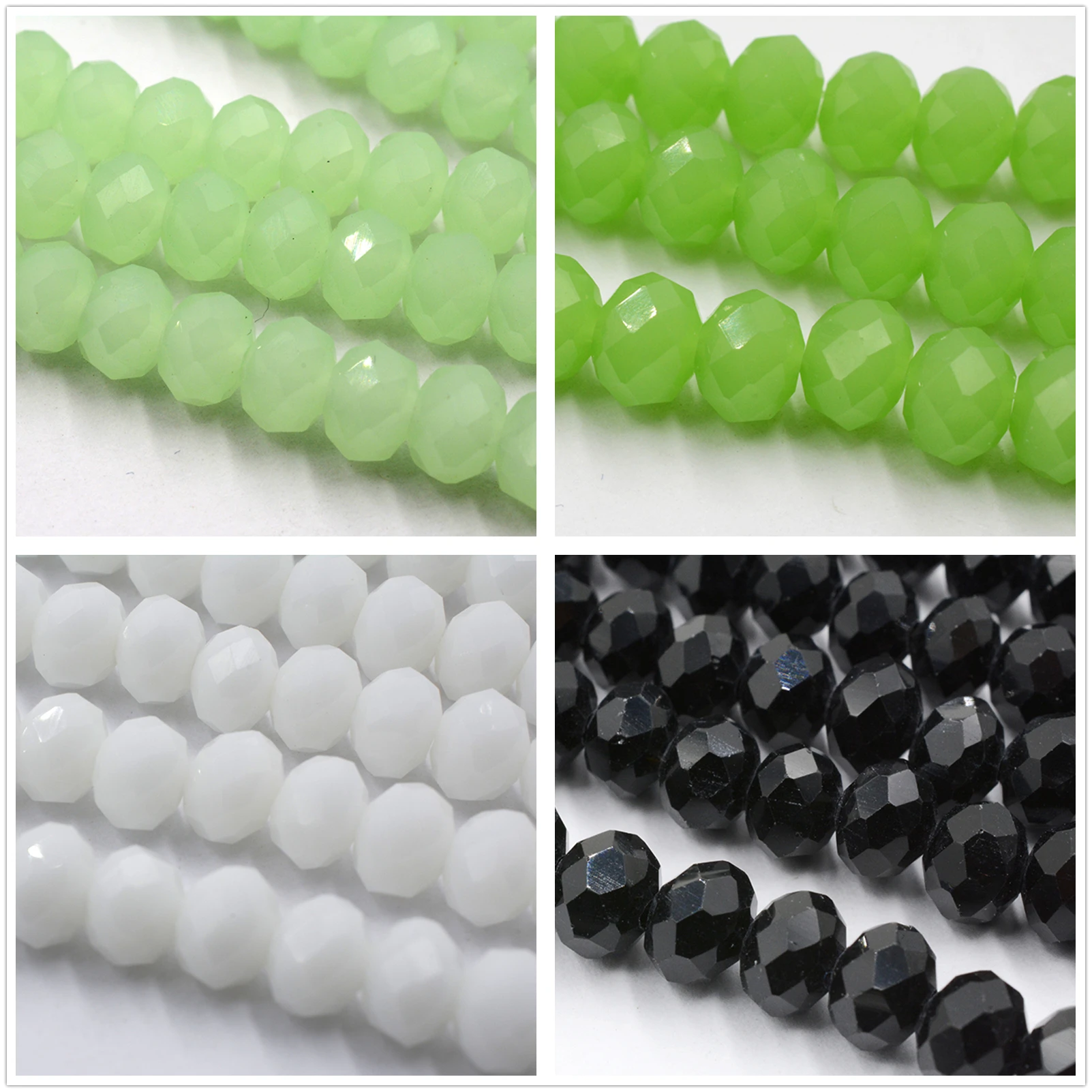 2019 Clear Blue-light 4mm 6mm 8mm Austria Crystal Beads Rondelle Beads Loose Spacer Bead for DIY Jewelry Making U Pick Colors