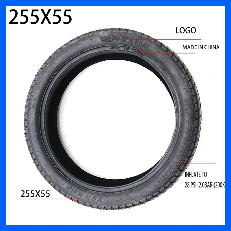 Free shipping 10 Inch 255x55 Inner Tube Outer Tyre 255*55 Pneumatic Tire for Children\'s Tricycle, Baby Carriage Accessories