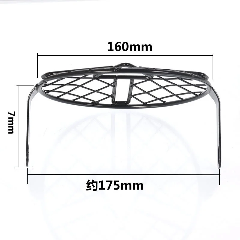 7INCH New Metal Retro Motorcycle Headlight Protector Cover Fit For Universal Harley Triumph Honda HeadLamp Mesh Grille Lampshade