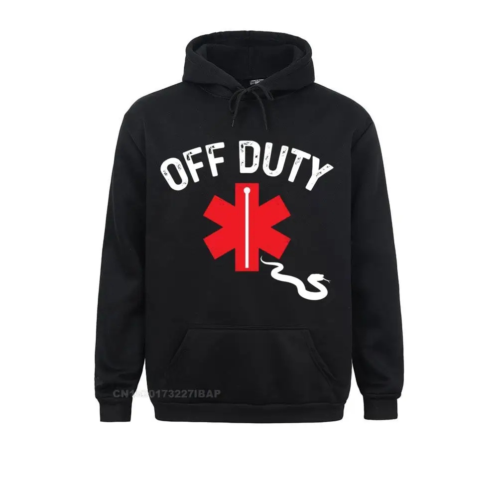 Off Duty Snake Paramedic Funny Nurse First Responder Pullover Hoodie Hoodies Simple Style Clothes Hot Sale Slim Fit Sweatshirts