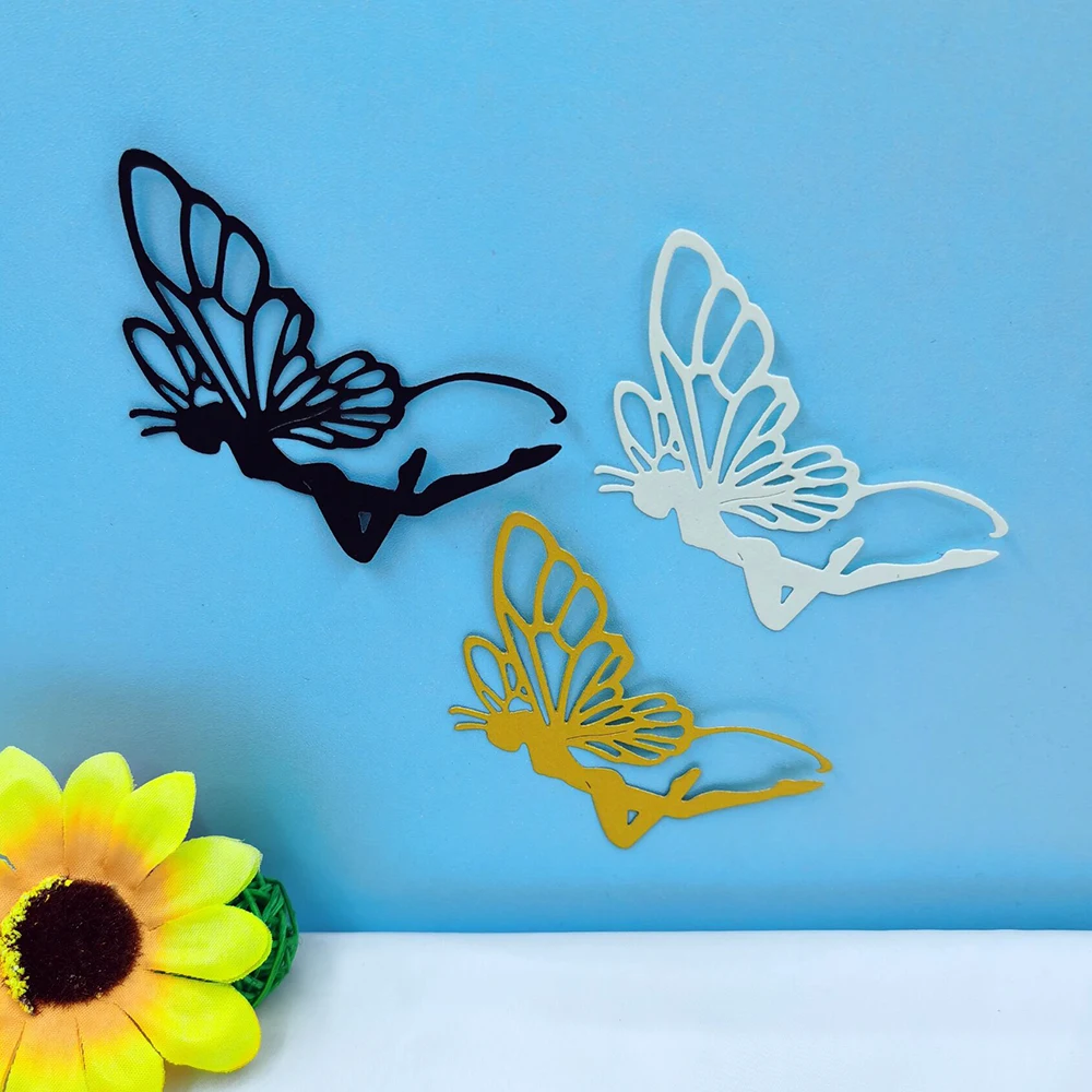 

Butterfly Spirit Cut Dies Stencil For Etching Metal Scrapbooking Album Embossing Folders DIY Card Making Craft Greeting Mold