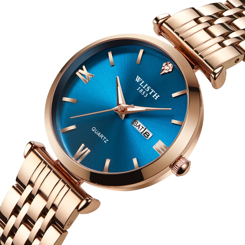 

2020 WLISTH Watch Women Watches TOP Brand Luxury Quartz Wristwatch Rose Gold Clock reloj mujer relogio feminino zegarek damski