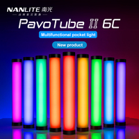 Nanlite PavoTube II 6C LED RGB soft light Tube Portable Handheld Photography Lighting Stick CCT Mode Photos Video Nanguang