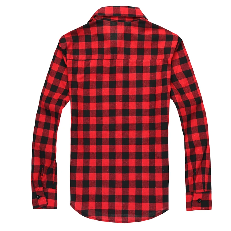 Men Plaid Shirt Camisas Social 2024 Autumn Men\'s Fashion Plaid Long-sleeved Shirt Male Button Down Casual Check Shirt