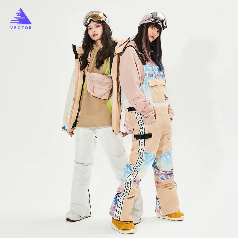 Women Ski Jacket Brands Korea Thick Warm Skiing Snow Jacket Winter Warm Waterproof Windproof Skiing and Snowboarding Suits