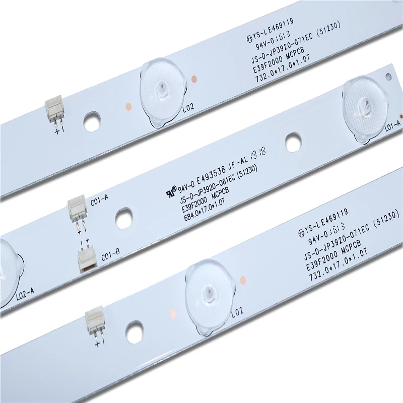 

LED Backlight Strip Lamp for JS-D-JP3920-061EC JS-D-JP3920-071EC E39F2000 MCPCB AKAI AKTV401 AKTV403 AKTV4021 D39-F2000 LC390TA