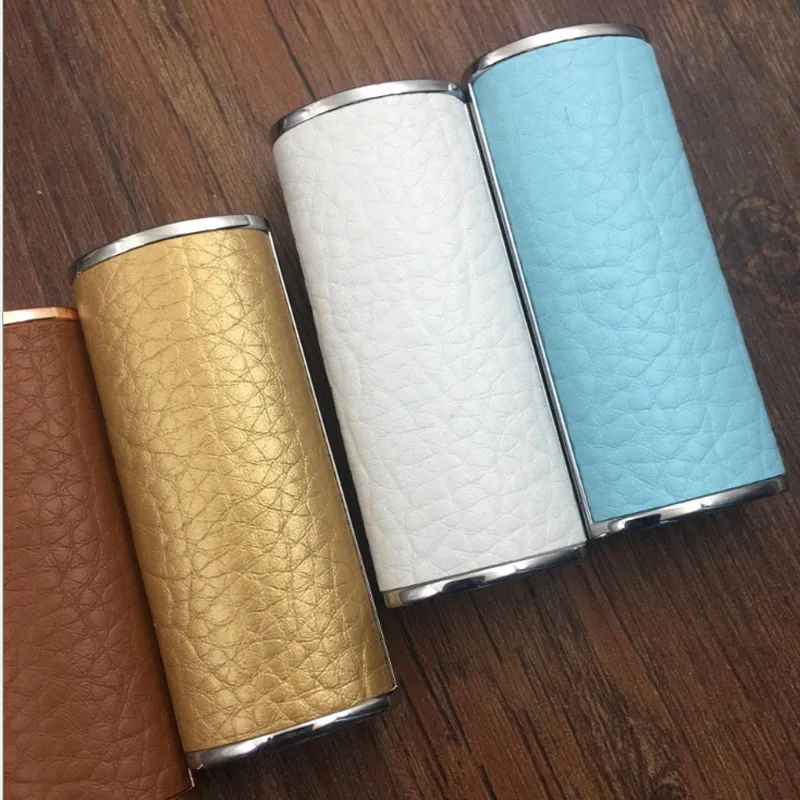 Fashion Leather Lighter Shell Metal Frame J6 Lighter Case General Plastic Body Protection Lighter cover For Bic