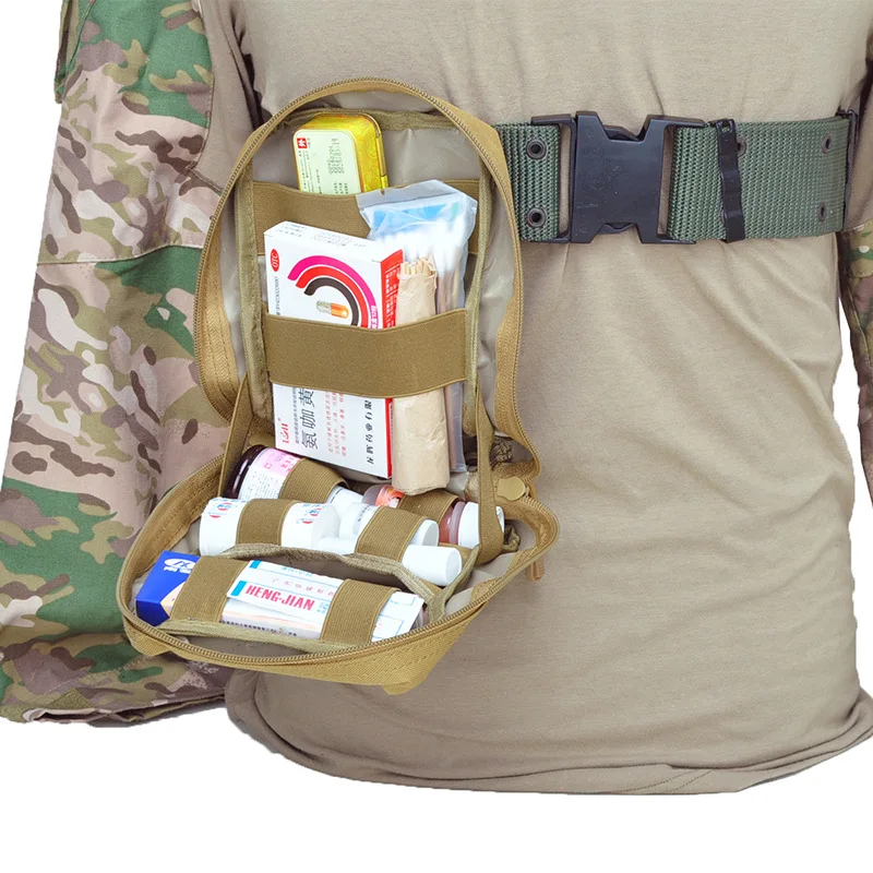 Tracking FAST Outdoor Tactical Medical Bags MOLLE Tactical Medical Pouch EDC Survival Emergency First Aid Bags