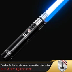 LGT DAMIENSABER Lightsaber- Smooth Swing Light Sabers with 12 Colors Changing 4 Movie Sound Fonts Support Heavy Dueling Training