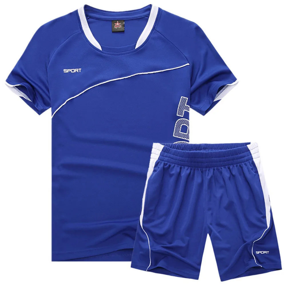 Maglie da calcio per bambini uomo ragazzo ragazza studente set da calcio manica corta uniformi da calcio per bambini tute da calcio Fitness 03