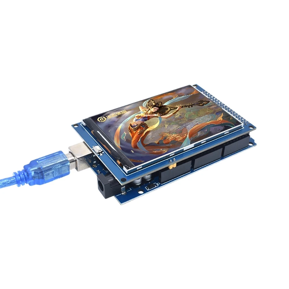 送料無料! Arduino mega 3.5 r3ボード用2560インチtftlcdスクリーンモジュールultra hd320x480