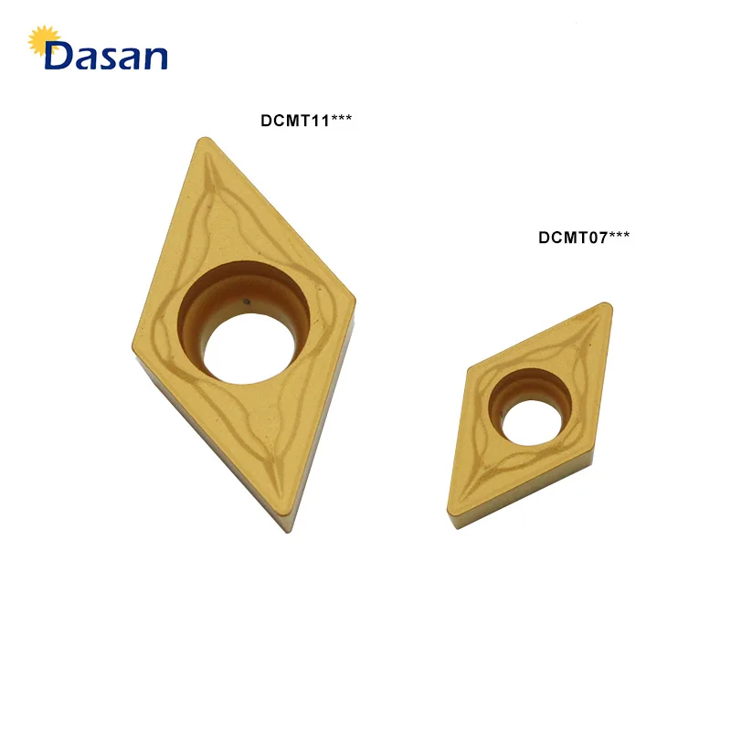 10PCS DCMT070204 DCMT 11T304 Good Quality Original Carbide Inserts CNC Lathe Turning Blade Cutter TOOL for Steel